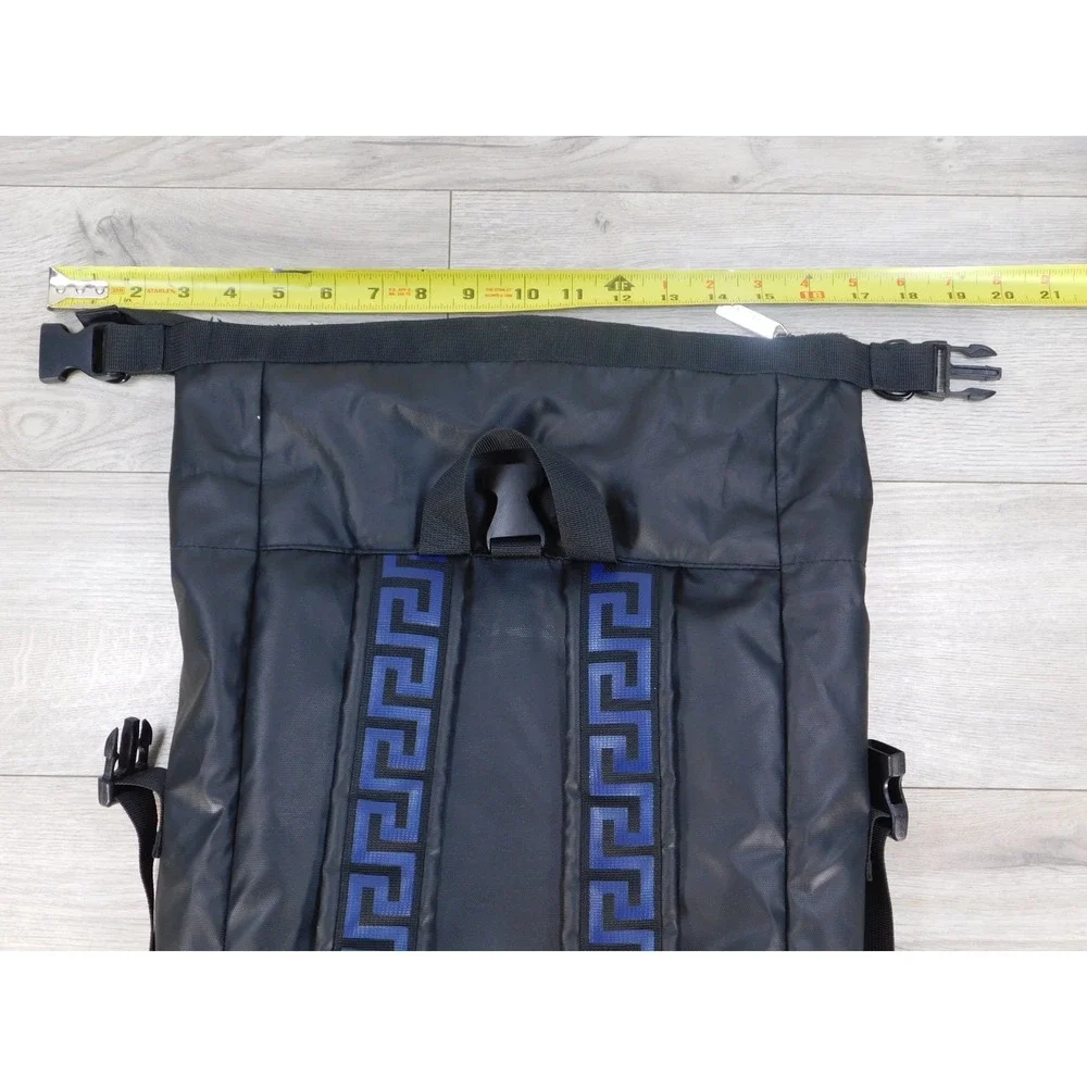 Versace Parfums Women's Black Backpack Travel Casual Roll Top Bag Pre-Owned